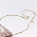 CHANEL Matelasse Chain Shoulder Bag Tweed Red Gold CC Auth 192084SAM-8