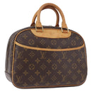 LOUIS VUITTON Monogram Trouville Hand Bag M42228 LV Auth 192093A-1