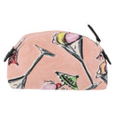 CHANEL Pouch Canvas Pink Gold CC Auth 192100A-2