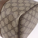 GUCCI GG Supreme Web Sherry Line Hand Bag PVC Beige Gold 69 02 007 Auth 192102-13