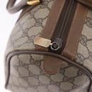 GUCCI GG Supreme Web Sherry Line Hand Bag PVC Beige Gold 69 02 007 Auth 192102-14