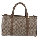 GUCCI GG Supreme Web Sherry Line Hand Bag PVC Beige Gold 69 02 007 Auth 192102-3