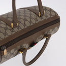 GUCCI GG Supreme Web Sherry Line Hand Bag PVC Beige Gold 69 02 007 Auth 192102-6