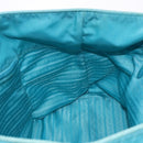 PRADA Tote Bag Nylon Turquoise Blue Gold Auth 192104A-20