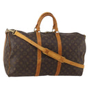 LOUIS VUITTON Monogram Keepall Bandouliere 50 Boston Bag M41416 LV Auth 192106-1