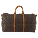 LOUIS VUITTON Monogram Keepall Bandouliere 50 Boston Bag M41416 LV Auth 192106-2