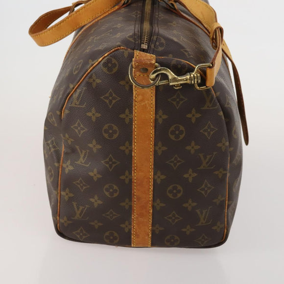 LOUIS VUITTON Monogram Keepall Bandouliere 50 Boston Bag M41416 LV Auth 192106