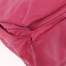 LOEWE Flamenco Shoulder Bag Leather Pink Silver Auth 192107A-15