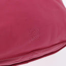 LOEWE Flamenco Shoulder Bag Leather Pink Silver Auth 192107A-20