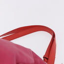 LOEWE Flamenco Shoulder Bag Leather Pink Silver Auth 192107A-14
