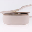 Salvatore Ferragamo Gancini Chain Shoulder Bag Leather Pink Gold Auth 192109V-5