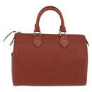 LOUIS VUITTON Epi Speedy 25 Hand Bag Brown M43013 LV Auth 192111A-2