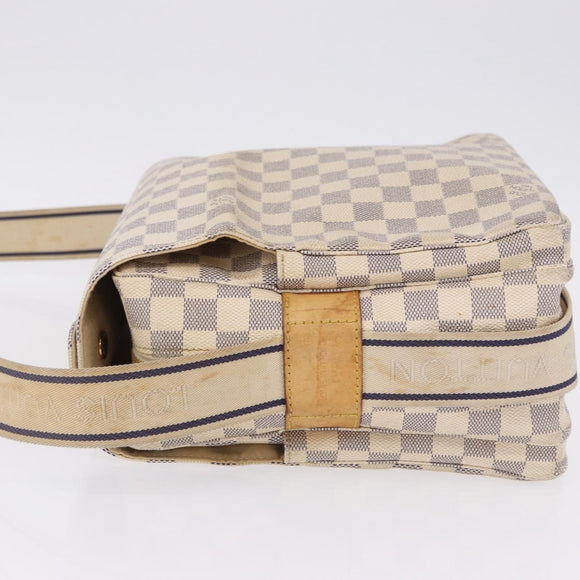 LOUIS VUITTON Damier Azur Naviglio Shoulder Bag N51189 LV Auth 192113