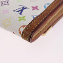 LOUIS VUITTON Multicolor Porte Monnaie Pla Coin Purse White M92657 Auth 192115A-16