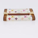 LOUIS VUITTON Multicolor Porte Monnaie Pla Coin Purse White M92657 Auth 192115A-6