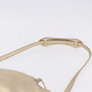 PRADA Hand Bag Leather 2way Silver Gold Auth 192120A-15