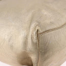 PRADA Hand Bag Leather 2way Silver Gold Auth 192120A-16