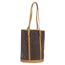 LOUIS VUITTON Monogram Bucket GM Shoulder Bag M42236 LV Auth 192122-1