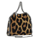 Stella MacCartney Chain Farabella Mini Bag Velor 2way Brown 371223 Auth 192123V-1