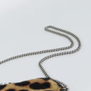 Stella MacCartney Chain Farabella Mini Bag Velor 2way Brown 371223 Auth 192123V-10