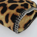 Stella MacCartney Chain Farabella Mini Bag Velor 2way Brown 371223 Auth 192123V-12