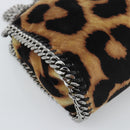Stella MacCartney Chain Farabella Mini Bag Velor 2way Brown 371223 Auth 192123V-13