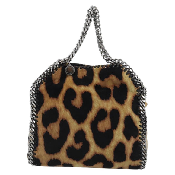 Stella MacCartney Chain Farabella Mini Bag Velor 2way Brown 371223 Auth 192123V