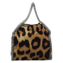 Stella MacCartney Chain Farabella Mini Bag Velor 2way Brown 371223 Auth 192123V-3