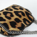 Stella MacCartney Chain Farabella Mini Bag Velor 2way Brown 371223 Auth 192123V-6