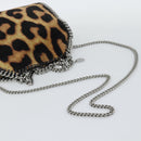 Stella MacCartney Chain Farabella Mini Bag Velor 2way Brown 371223 Auth 192123V-9