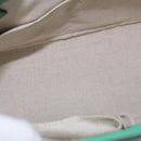 GUCCI Hand Bag Leather 2way Green Gold 319795 Auth 192124V-19