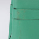 GUCCI Hand Bag Leather 2way Green Gold 319795 Auth 192124V-4