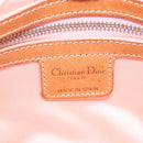 Christian Dior Trotter Canvas Chain Romantic Bag PVC Beige Silver Auth 192126V-18