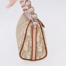 Christian Dior Trotter Canvas Chain Romantic Bag PVC Beige Silver Auth 192126V-4