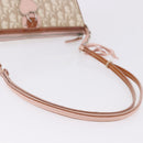 Christian Dior Trotter Canvas Chain Romantic Bag PVC Beige Silver Auth 192126V-7