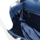 CHANEL Chain Shoulder Bag Leather sequins Navy Silver CC Auth 192127SM-26