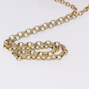 CHANEL Matelasse Chain Shoulder Bag Satin Pink Gold CC Auth 192128-8