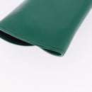 CARTIER PANTHERE Coin Purse Leather Green Gold Auth 192131A-10