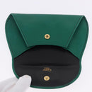 CARTIER PANTHERE Coin Purse Leather Green Gold Auth 192131A-13