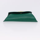 CARTIER PANTHERE Coin Purse Leather Green Gold Auth 192131A-7
