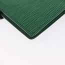LOUIS VUITTON Epi Agenda PM Day Planner Cover Green R20054 LV Auth 192132-15