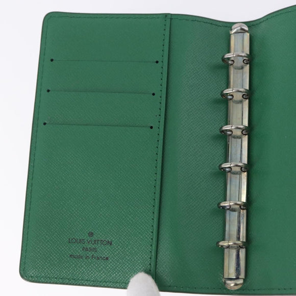 LOUIS VUITTON Epi Agenda PM Day Planner Cover Green R20054 LV Auth 192132