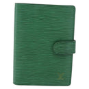 LOUIS VUITTON Epi Agenda PM Day Planner Cover Green R20054 LV Auth 192132-13