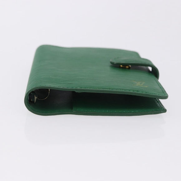 LOUIS VUITTON Epi Agenda PM Day Planner Cover Green R20054 LV Auth 192132