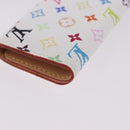 LOUIS VUITTON Monogram Multicolor Multicles 4 Key Case White M93731 Auth 192135M-10