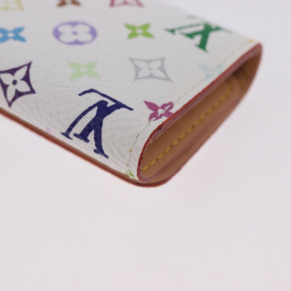 LOUIS VUITTON Monogram Multicolor Multicles 4 Key Case White M93731 Auth 192135M
