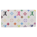 LOUIS VUITTON Monogram Multicolor Multicles 4 Key Case White M93731 Auth 192135M-3