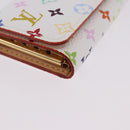 LOUIS VUITTON Monogram Multicolor Multicles 4 Key Case White M93731 Auth 192135M-8