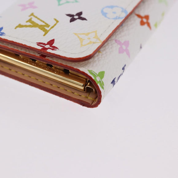 LOUIS VUITTON Monogram Multicolor Multicles 4 Key Case White M93731 Auth 192135M