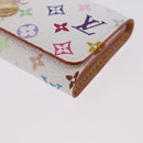 LOUIS VUITTON Monogram Multicolor Multicles 4 Key Case White M93731 Auth 192135M-9
